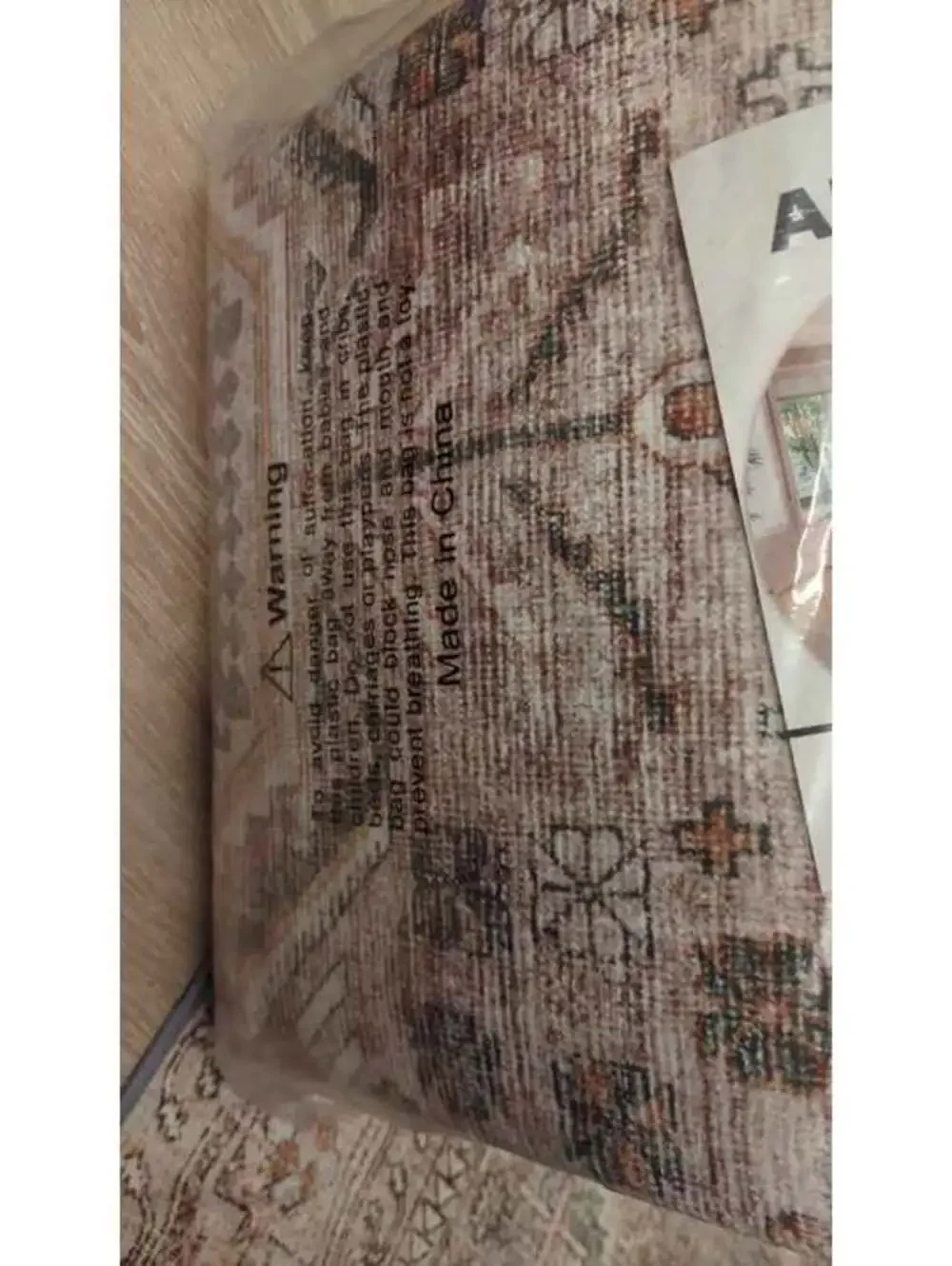 6x9 Area Rug Traditional Low Pile Carpet Rug vintage distressed washable Brown